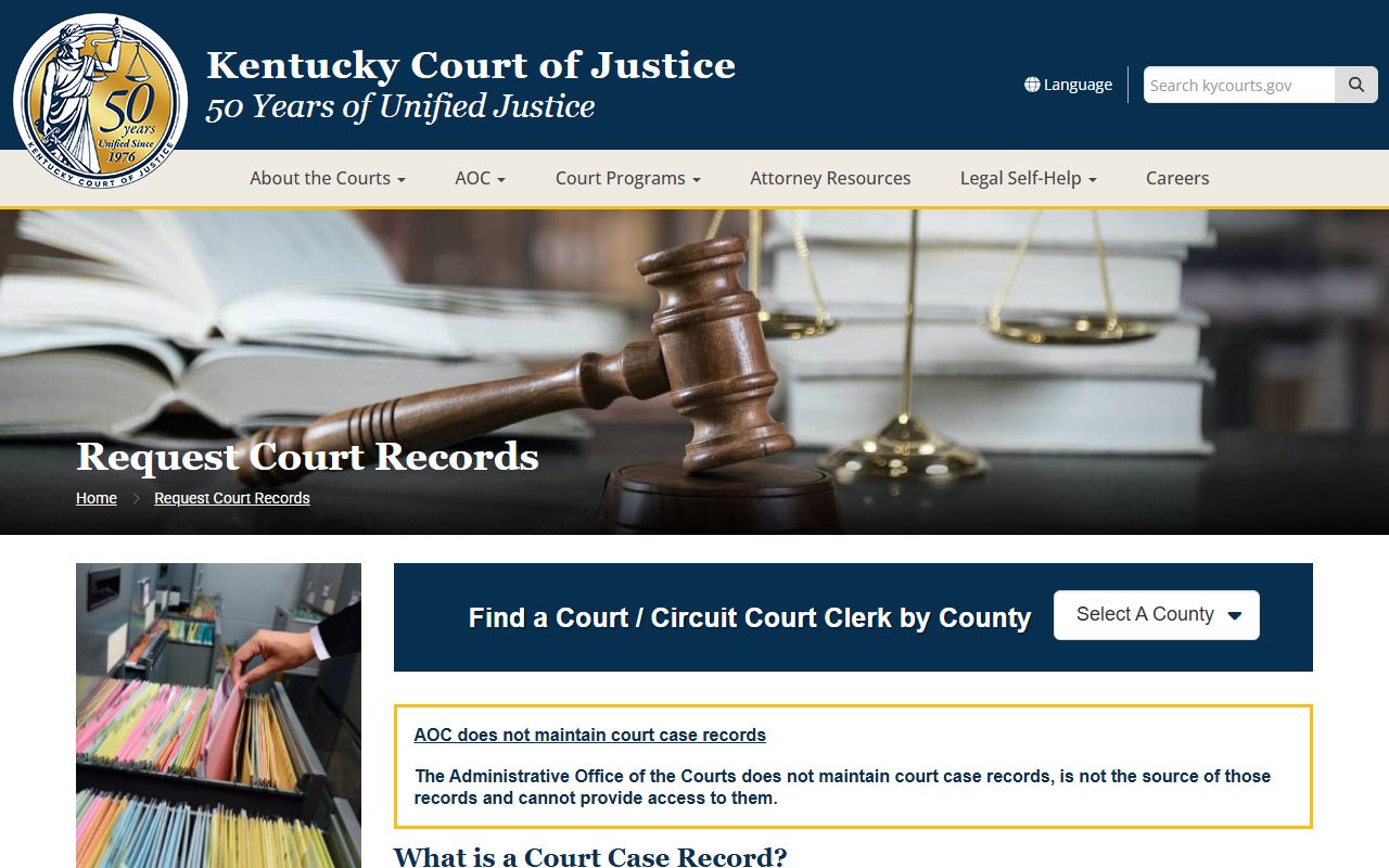 Montgomery County court records after arrest clerk request instructions